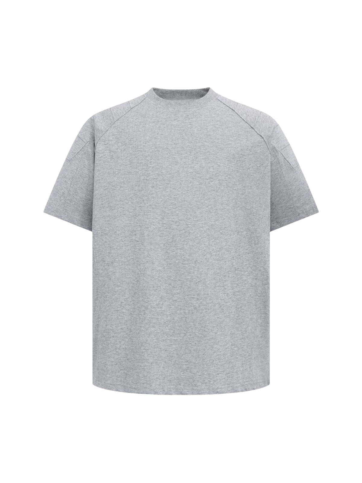 Retro Motorcycle Pleated Patch T-shirt