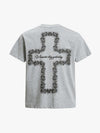 Rose Cross Slogan Graphic T-Shirt