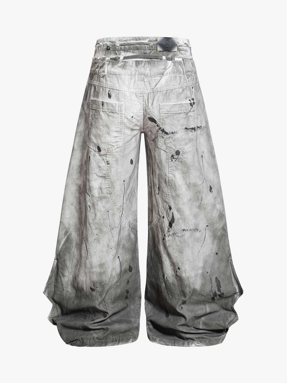 Used-Look-Hose mit weitem Bein