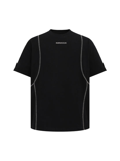 Retro Quilted Design T-shirt 