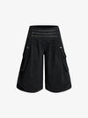 Military Cargo Wide-Leg Shorts
