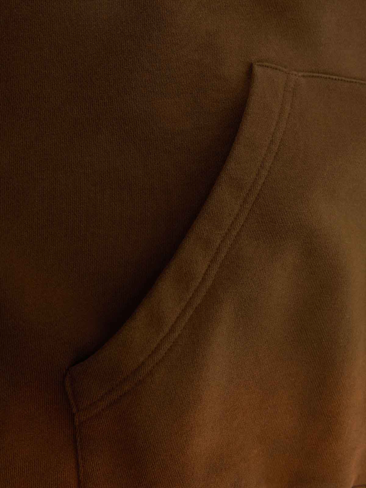 Supermade Vintage Distressed Studded Gothic Font Zipper Sweatshirt 