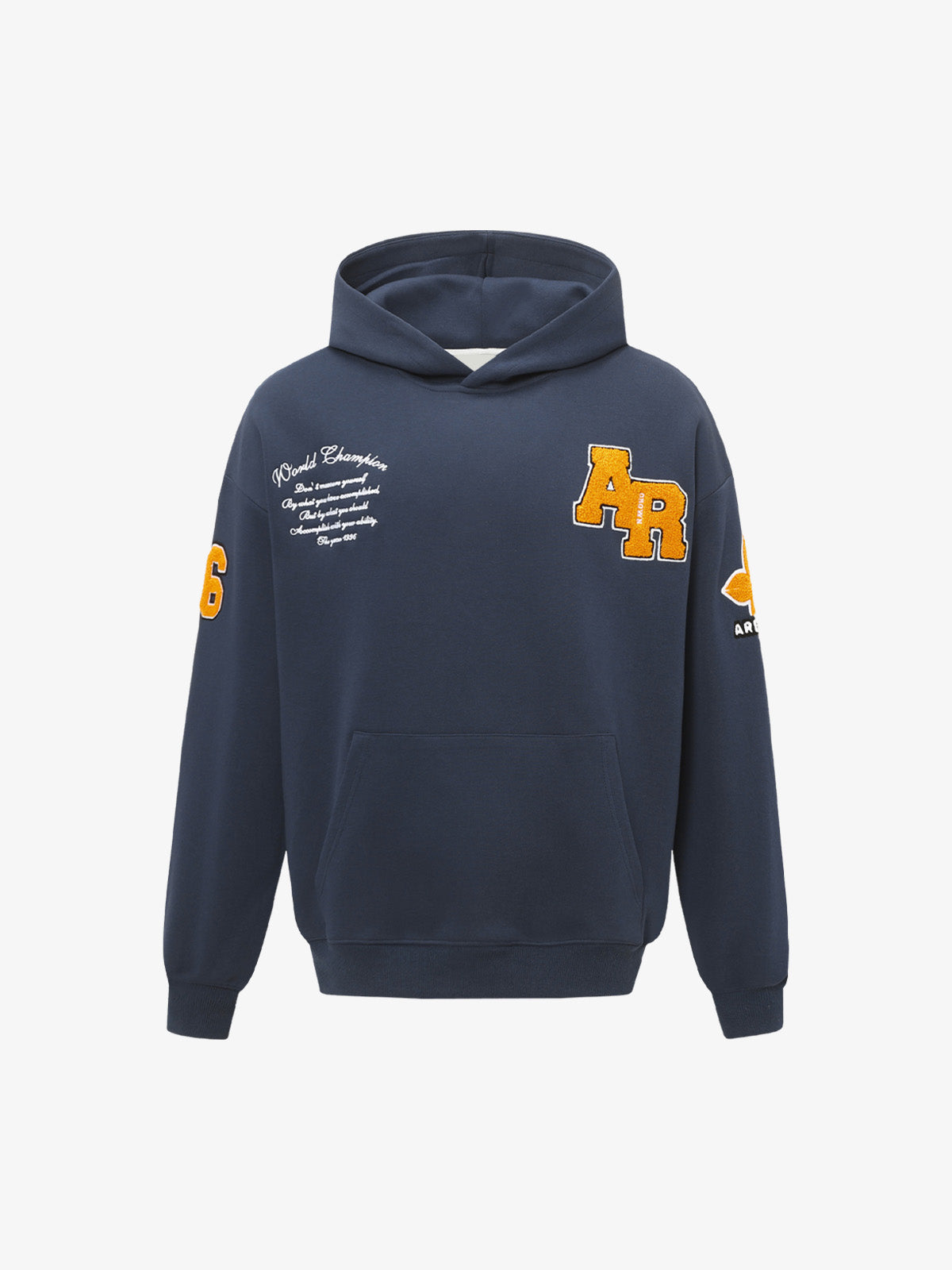 Stylish Embroidered Hoodie with Oversized Fit for Casual Wear 