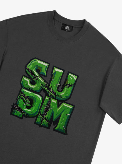 Supermade Street Green Thorn Font T-Shirt 