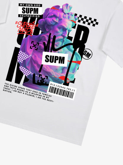 Unique Graphic T-Shirt with Bold Artistic Design for Men 