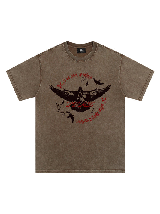 Original Vintage Washed Slogan Graphic T-Shirt 