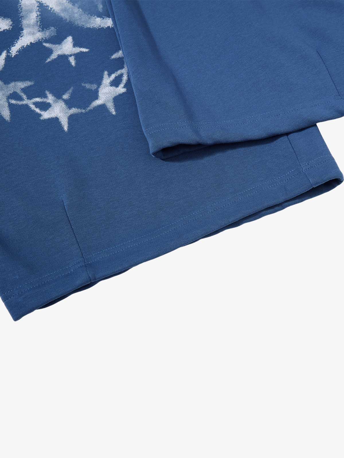 Distressed Graphic Drawstring Sweatpants