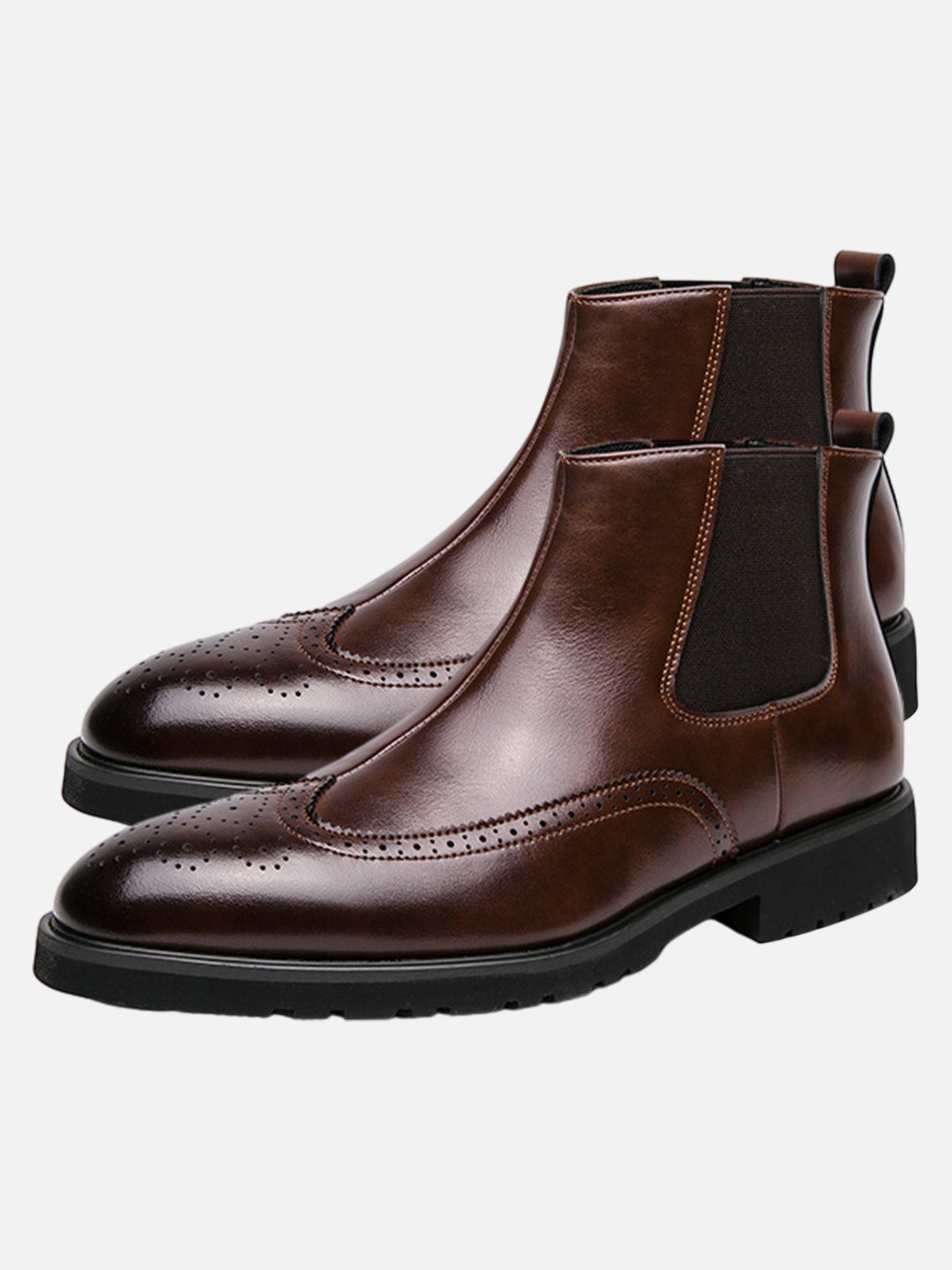 Fashionable And Personalized Color-brushed Retro Chelsea Boots