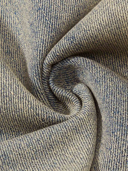 Vintage Distressed Ripped Wide Leg Jeans