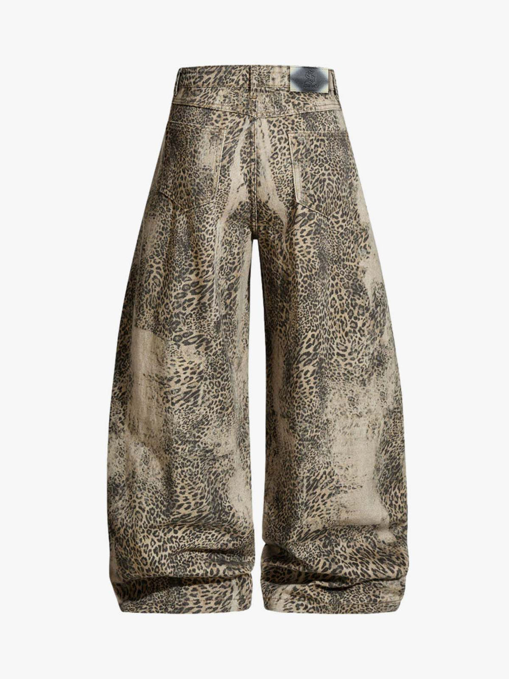 Leopard Distressed Scimitar Jeans