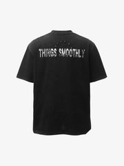 Statue of Liberty Print and Star Details T-Shirt 