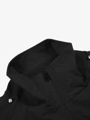 Pegasus Embroidered Stand-Collar Zip Jacket
