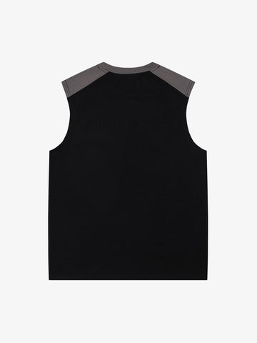Color-Block Digital Print Sports Vest