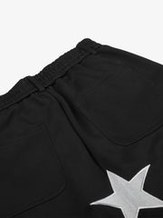 Flag Graphic Embroidered Sweatpants