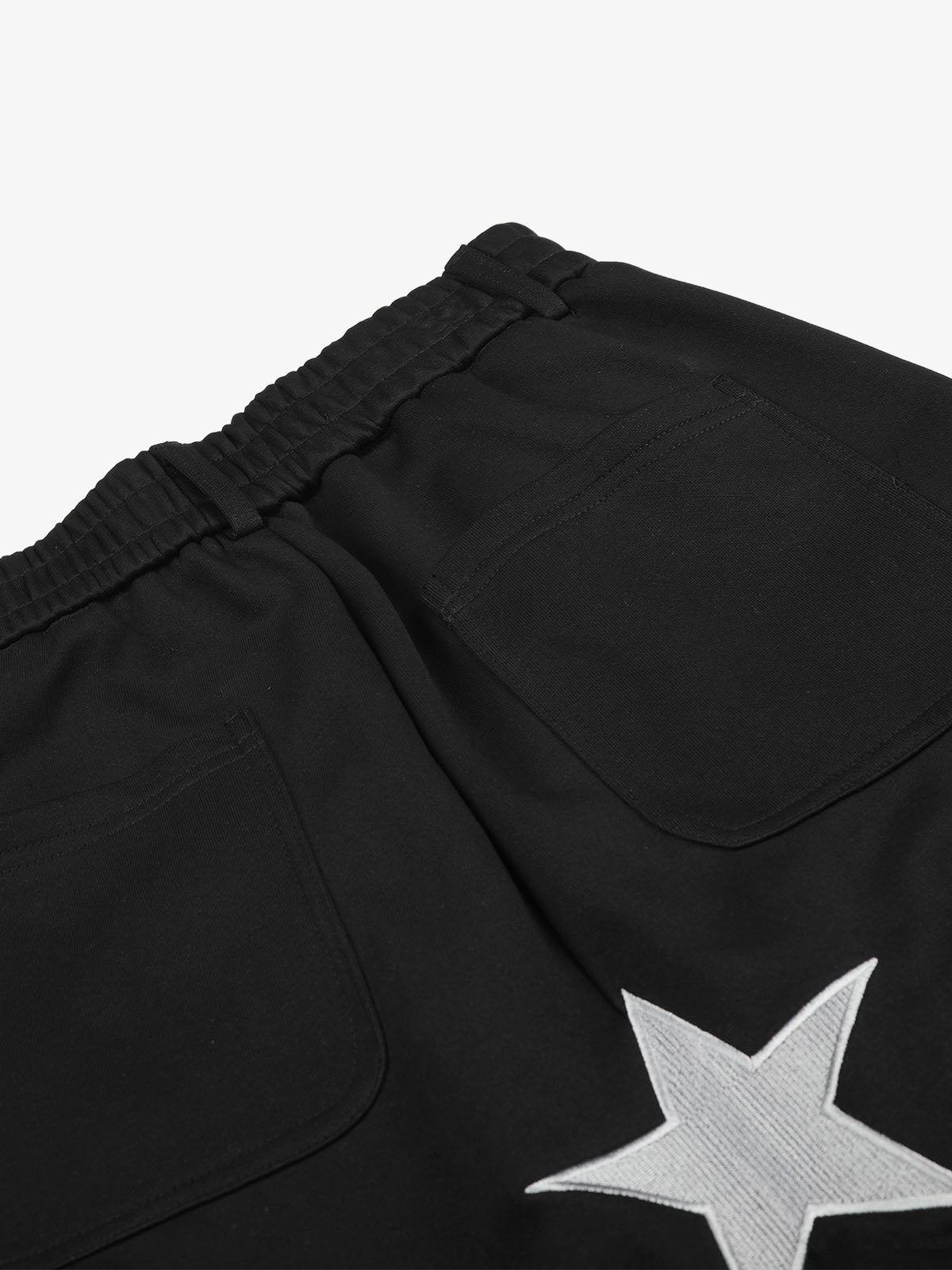 Flag Graphic Embroidered Sweatpants