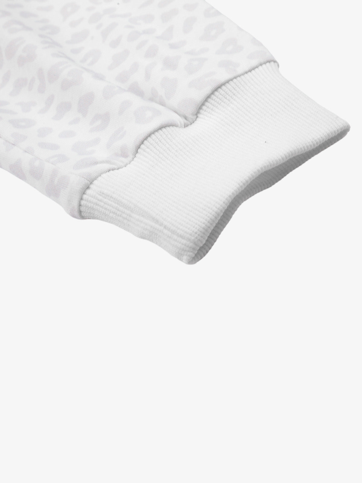 Leopard Graphic Chinese Knot-Button Long Sleeve Polo