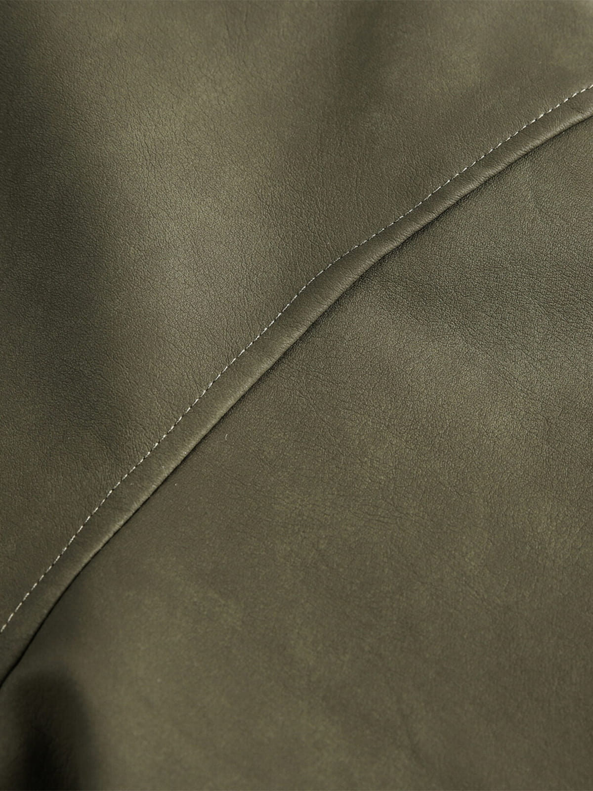 Thesupermade Street Style Lamb Fur Collar Leather Buckle PU Leather Jacket 