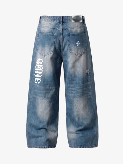 Fractured Bone Baggy Jeans