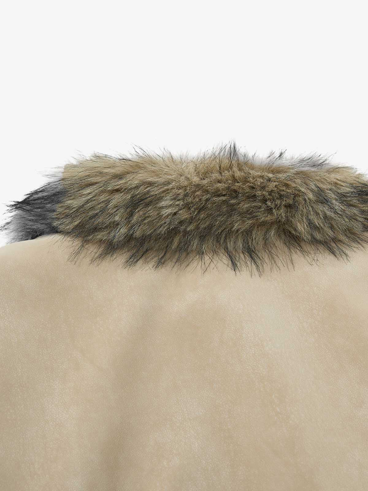 Stylish Faux Fur Trimmed Bomber Jacket for Winter Wear 