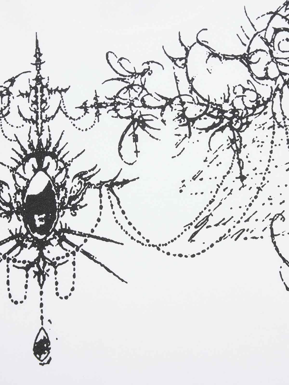 Gothic Thorns Pattern T-Shirt