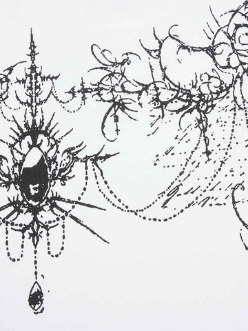 Gothic Thorns Pattern T-Shirt