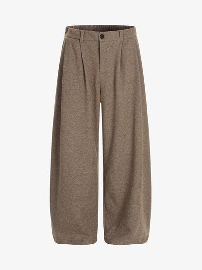 Wide-Leg Trousers with Classic Houndstooth Pattern for Women 