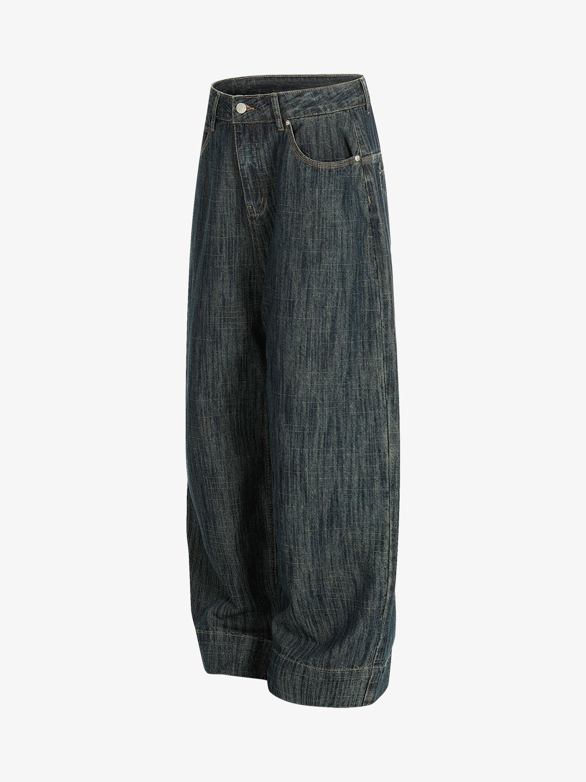 Wide-Leg High-Waisted Denim Trousers for Modern Fashionistas 