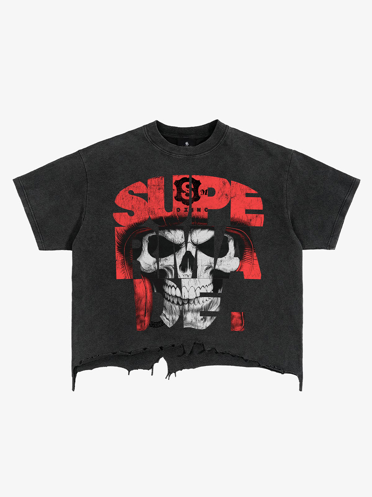 Vintage Gothic Skull Graphic T-Shirt