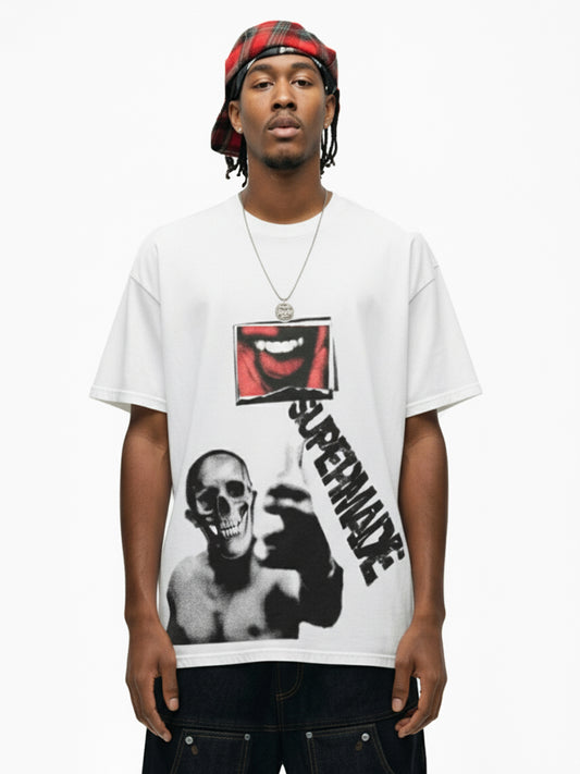 Skull Graphic Gothic Print T-Shirt