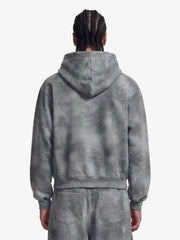 Vintage Washed Tie-Dye Zip Up Hoodie & Barrel Sweatpants Tracksuit 