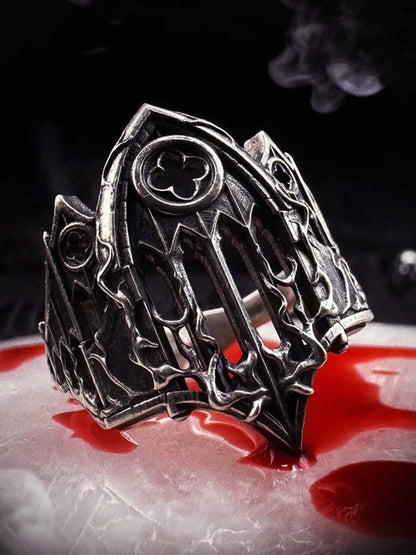 Gothic Armor Open Ring Adjustable 