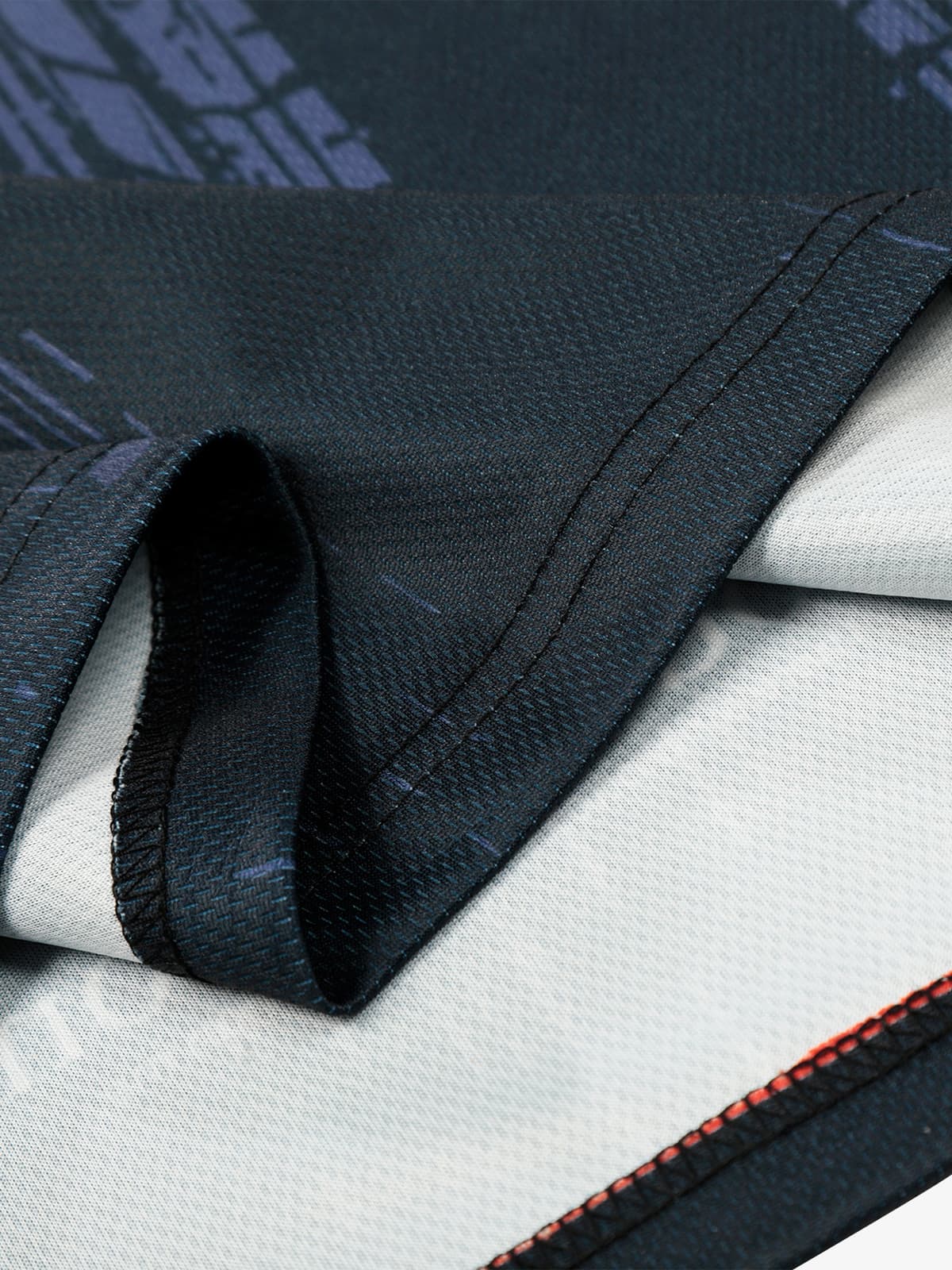 Polyester Sports Jersey with Graphic Print and V-Neck Design 