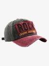Distressed Baseball Cap with Embroidered Lettering - Perfect for Casual Wear and Outdoor Activities 