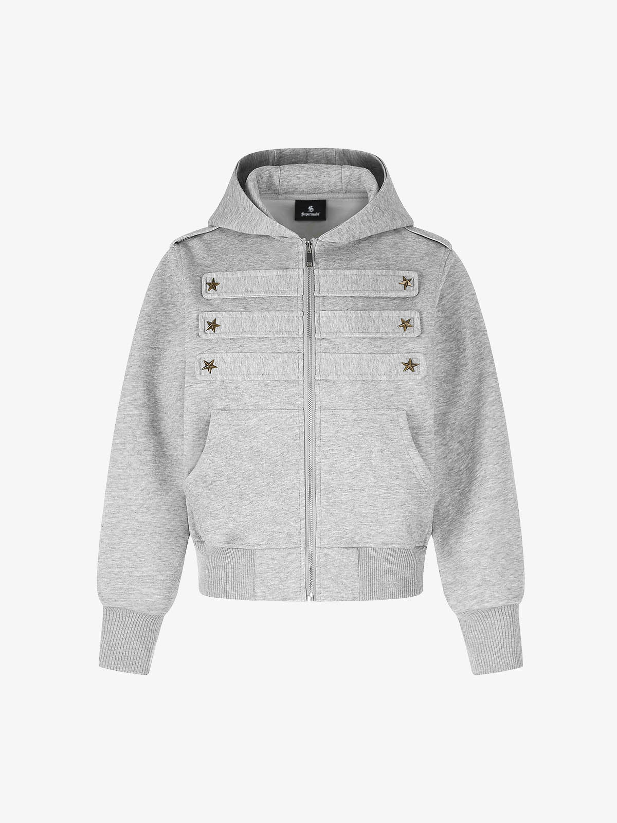Napoleon Camo Cropped Zip-Up Hoodie