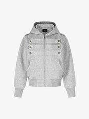 Napoleon Camo Cropped Zip-Up Hoodie