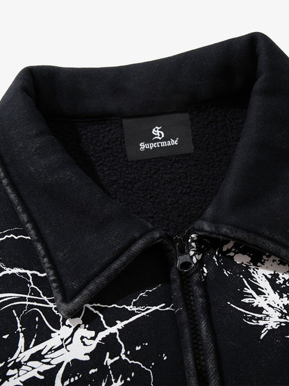Skull Pattern Knit Sweater for Fall and Winter 