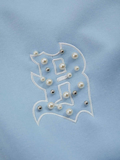 Supermade Pearl Embellished Zip Up Set 