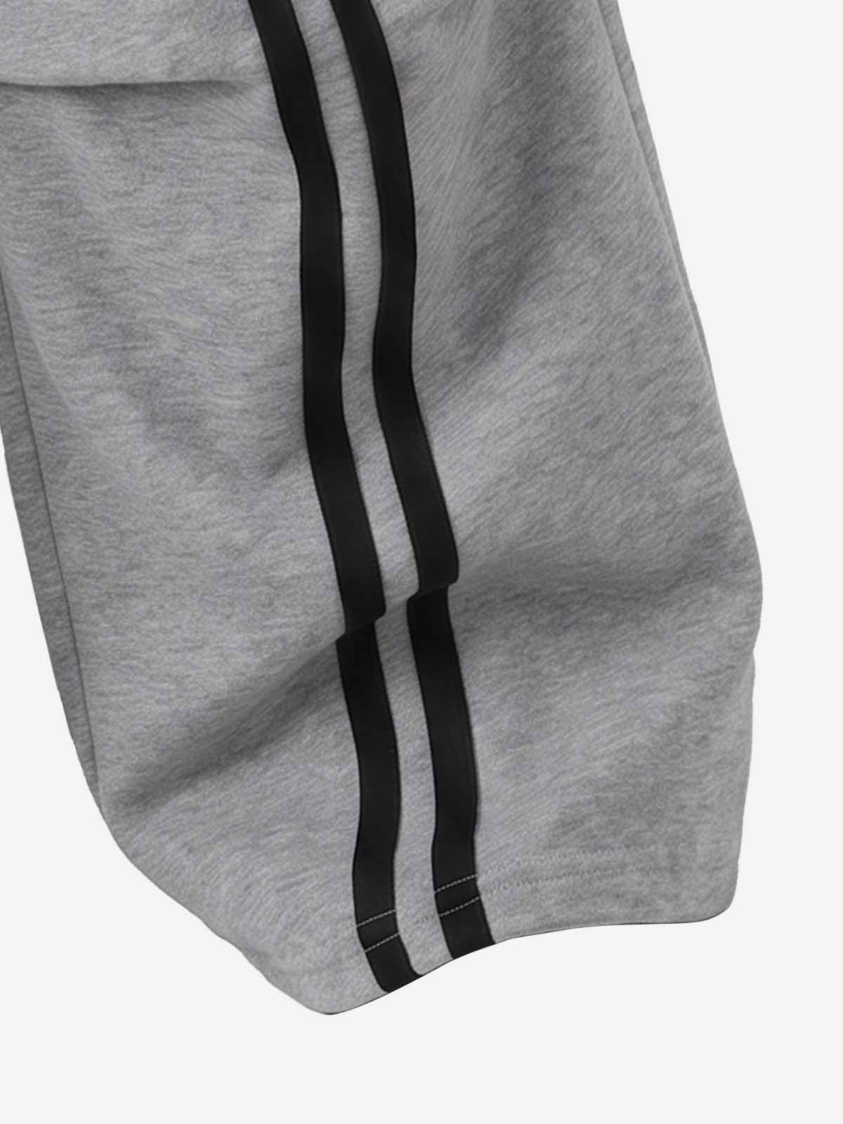 Scorpion Appliqué Color Block Striped Tracksuit