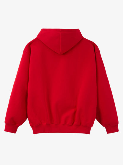 Gothic Letter Cross Embroidery Zip Up Hoodie and Sweatpants Set 