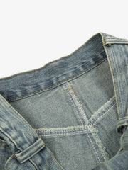 Washed Slub Machete Dye Jeans 