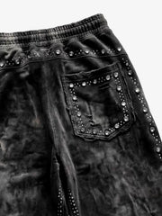Distressed Rhinestone Sweatpants