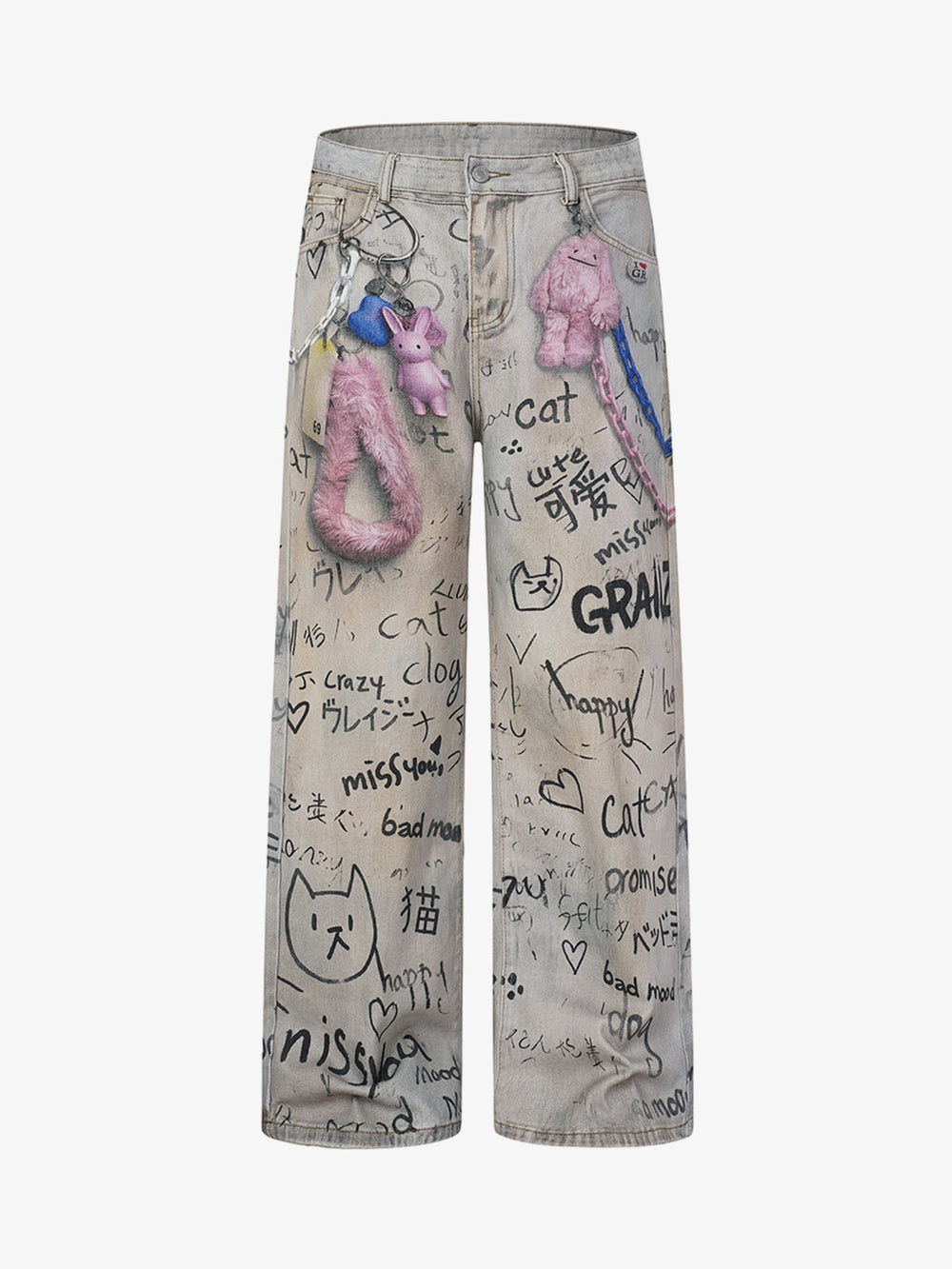 Graffiti Graphic Jeans