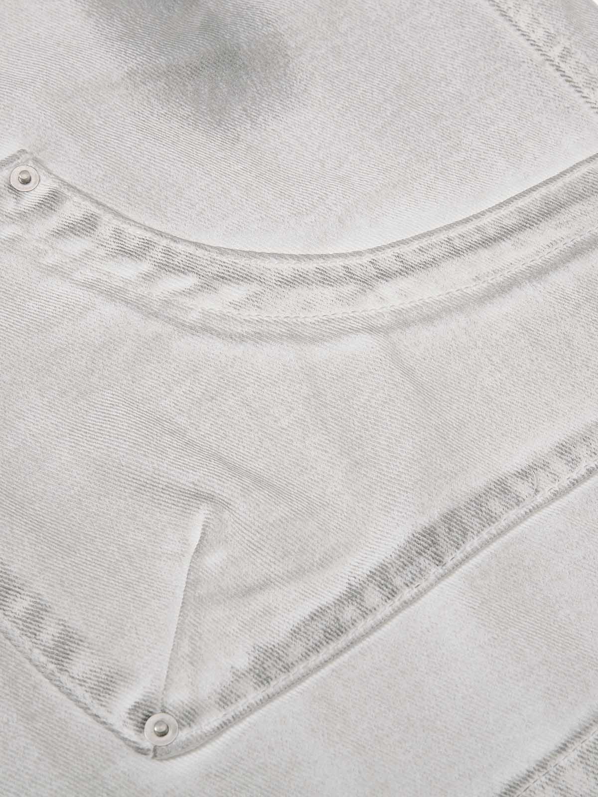 Mud-Washed Pocket Denim Jorts 