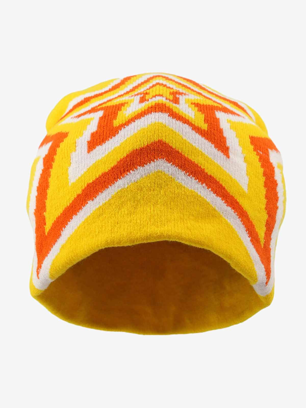 Multiclolor Star Pattern Knit Beanie Hat 