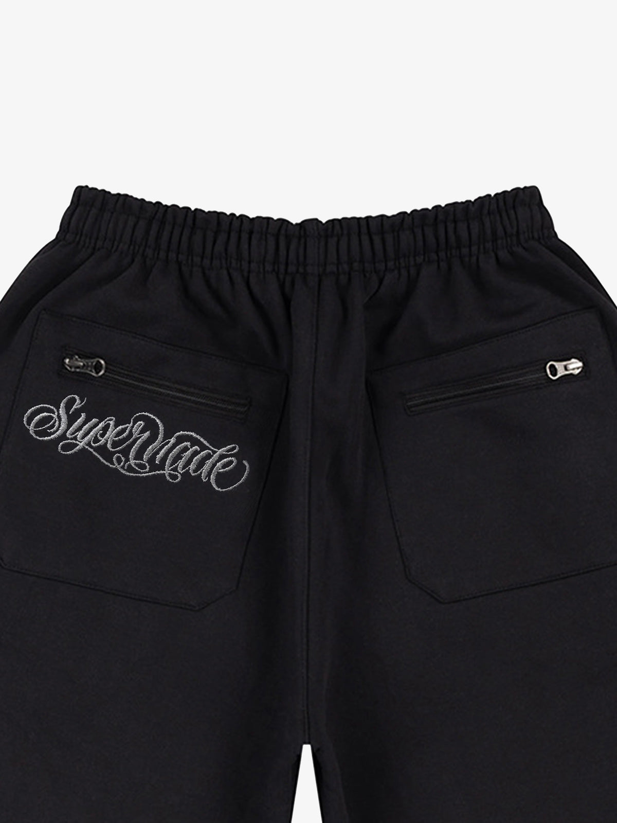Zip Pocket Embroidered Shorts