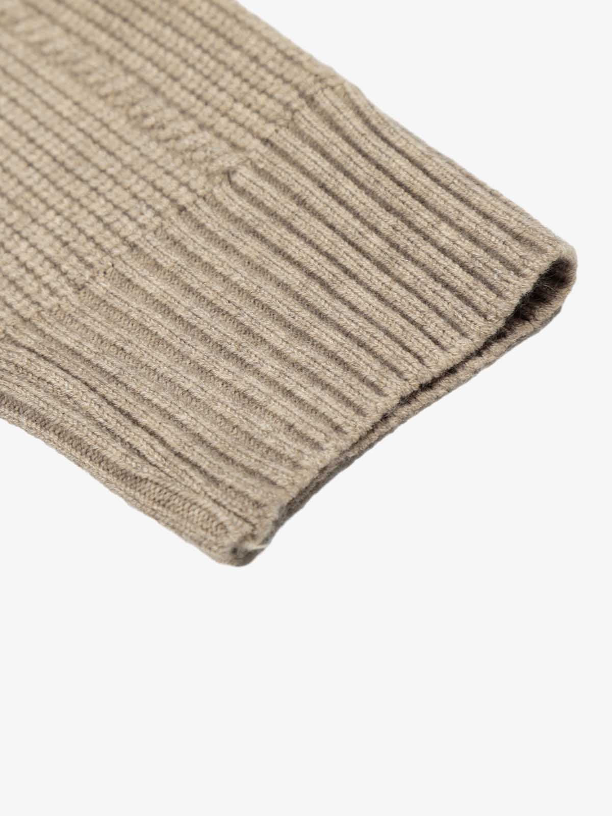 Retro High Neck Cardigan Knit Zipper Sweater