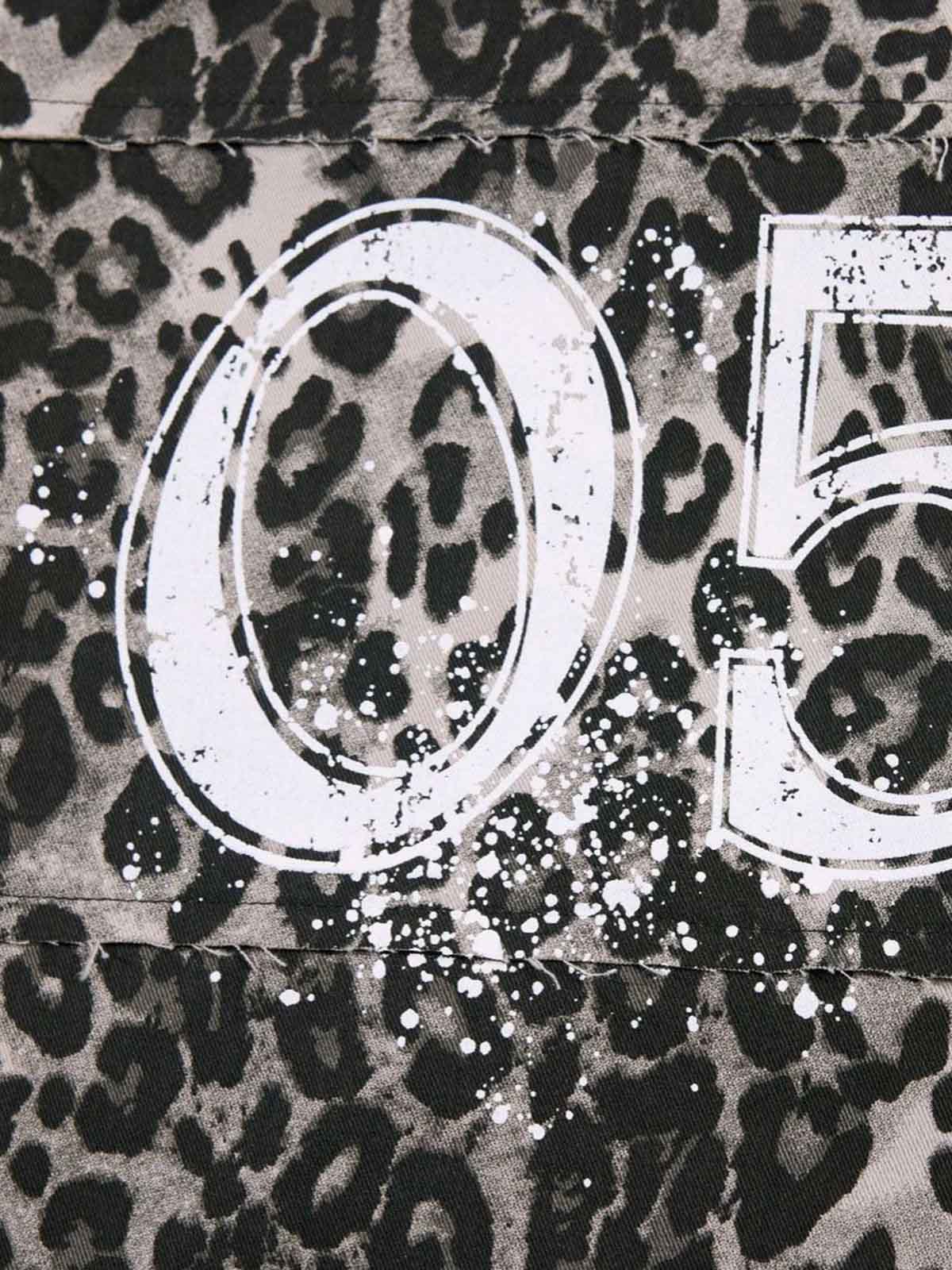 Stylish Leopard Print Wide-Leg Pants with Unique Graphic Design 