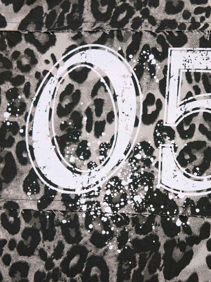 Stylish Leopard Print Wide-Leg Pants with Unique Graphic Design 