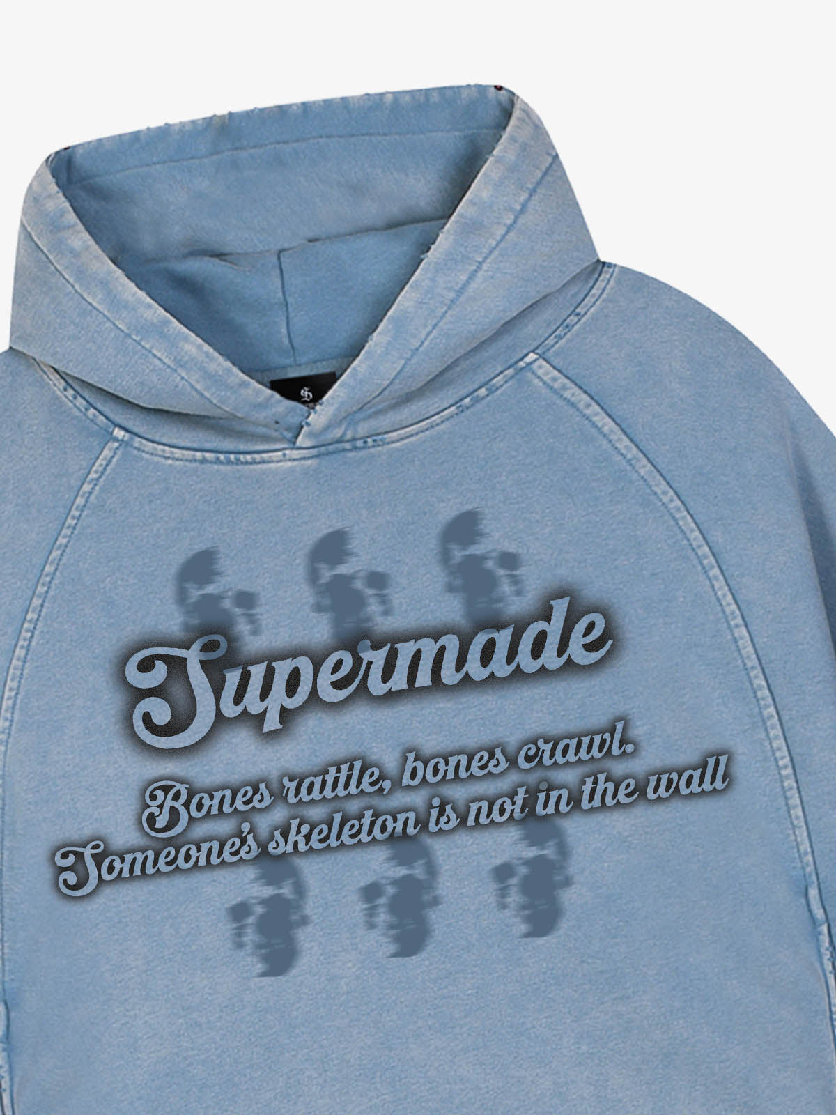 Skull Nursery Rhyme Graphic Washed Sweatshirt