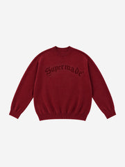 Oversized Graphic Knit Sweater